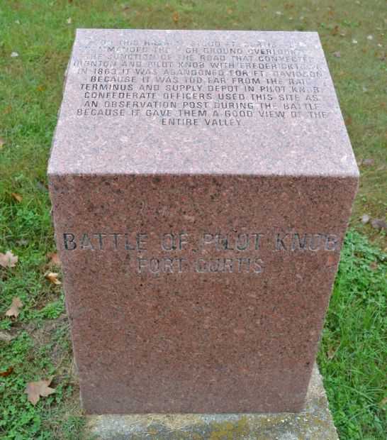 BATTLE OF PILOT KNOB FORT CURTIS WAR MEMORIAL