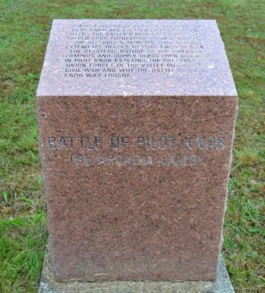 BATTLE OF PILOT KNOB THE ARCADIA VALLEY WAR MEMORIAL