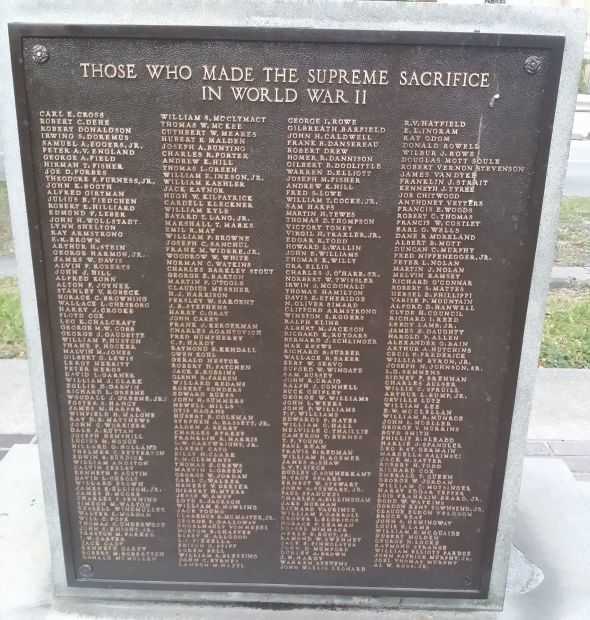 PINELLAS COUNTY VETERANS MEMORIAL PLAQUE A