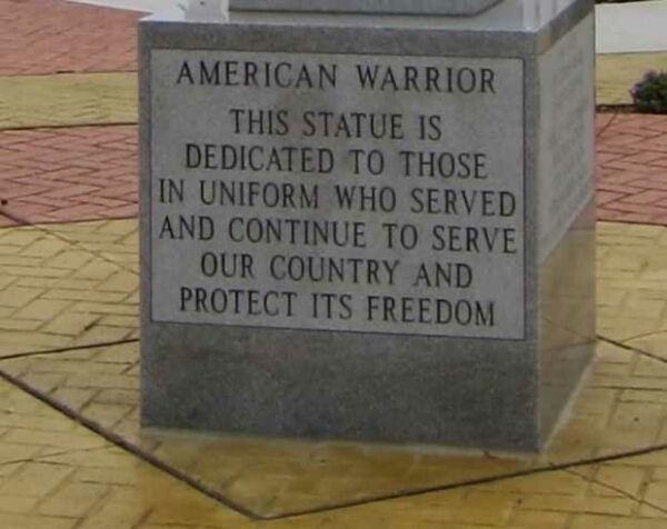 AMERICAN WARRIOR WAR MEMORIAL SIDE A