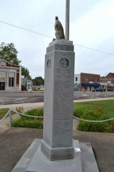 WEBSTER COUNTY WAR MEMORIAL SIDE B