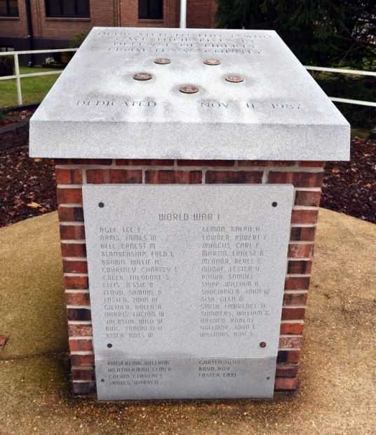 TEXAS COUNTY WAR MEMORIAL SIDE A