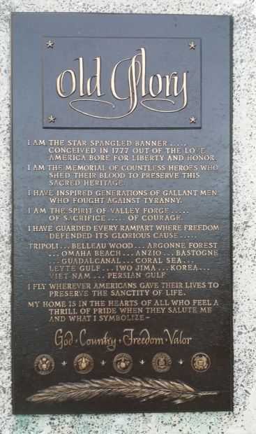 THE UNITED STATES VETERANS MEMORIAL PLAQUE A