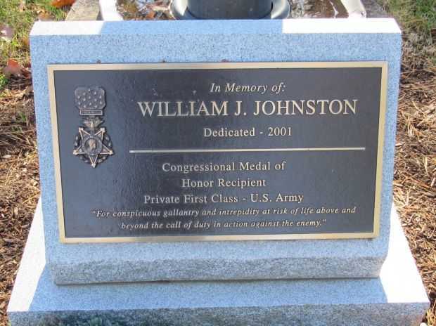 WILLIAM J. JOHNSTON MEDAL OF HONOR WAR MEMORIAL
