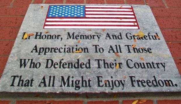 CITY OF ESKRIDGE ALL VETERANS MEMORIAL DEDICATION STONE