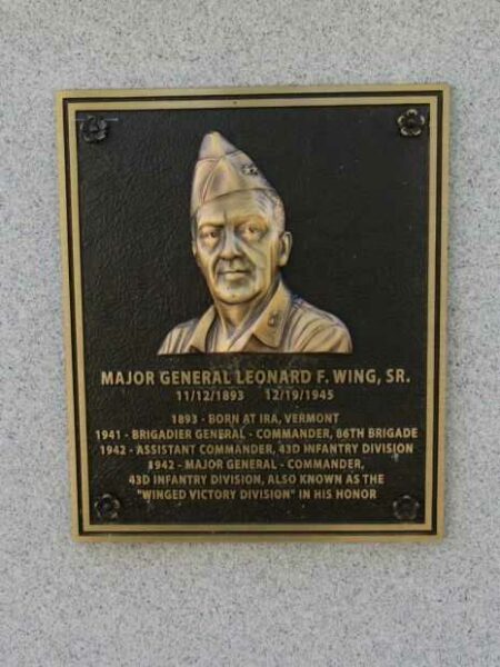 43RD INFANTRY DIVISION WAR MEMORIAL PLAQUE C