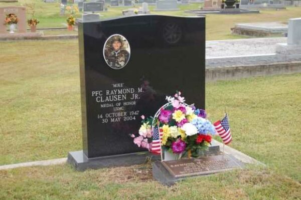 “MIKE” PFC RAYMOND M. CLAUSEN JR. MEDAL OF HONOR CEMETERY STONE