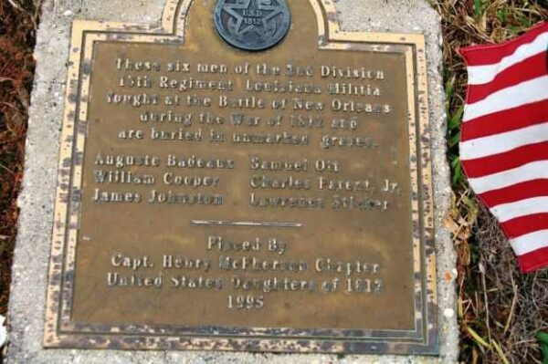 LOUISIANA MILITIA AT THE BATTLE OF NEW ORLEANS MEMORIAL