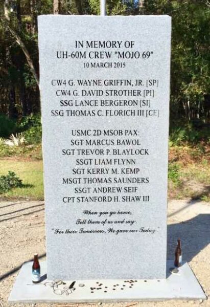 IN MEMORY OF UH-60M CREW “MOJO 69” MEMORIAL