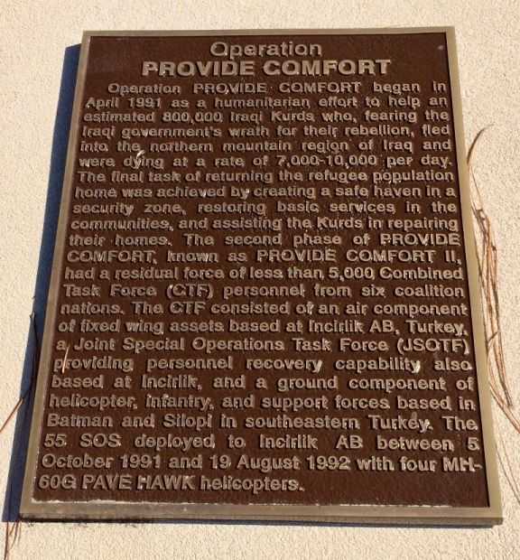 OPERATION PROVIDE COMFORT MEMORIAL