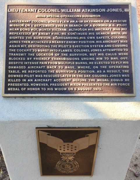 LIEUTENANT COLONEL WILLIAM ATKINSON JONES, III MEDAL OF HONOR MEMORIAL