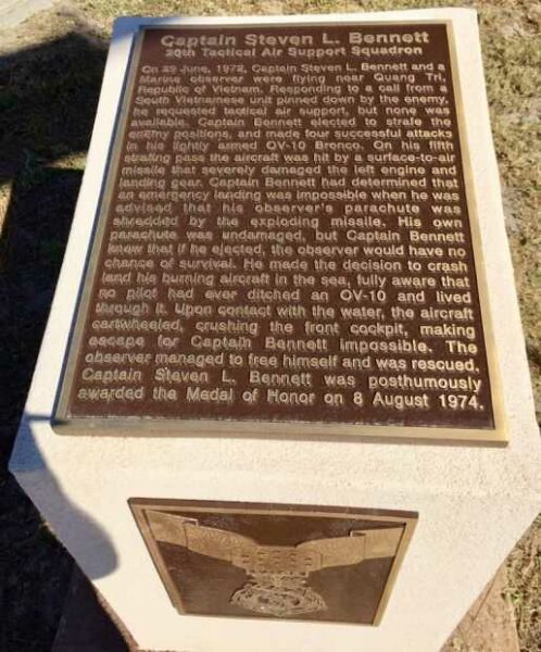 CAPTAIN STEVEN L. BENNETT MEDAL OF HONOR MEMORIAL