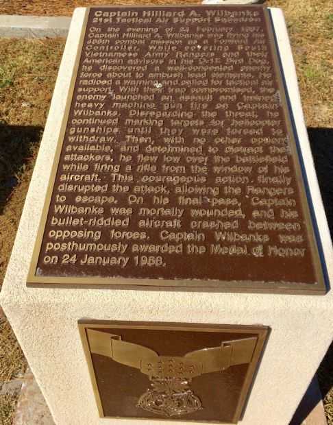 CAPTAIN HILLIARD A. WILBANKS MEDAL OF HONOR MEMORIAL