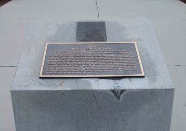 M/SGT. EDWIN V. BAIN WAR MEMORIAL