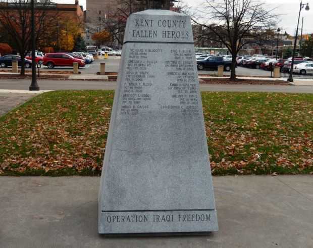 KENT COUNTY FALLEN HEROES WAR MEMORIAL SIDE A