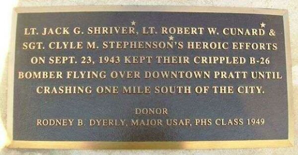 HEROIC EFFORTS OF B-26 AIRCREW MEMORIAL