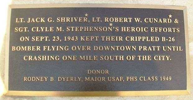 HEROIC EFFORTS OF B-26 AIRCREW MEMORIAL