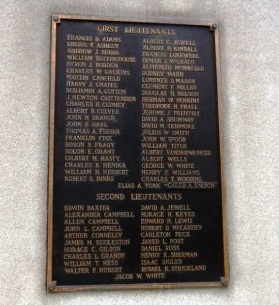 FIRST REGIMENT MICHIGAN ENGINEERS MEMORIAL PLAQUE C
