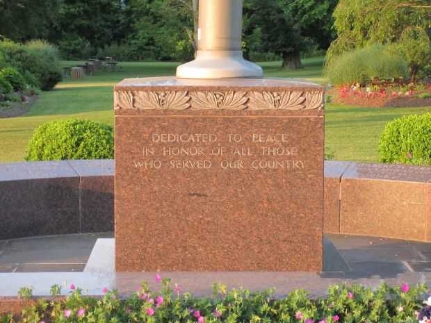 SOUTHOLD-PECONIC WAR MEMORIAL FLAGPOLE DEDICATION STONE