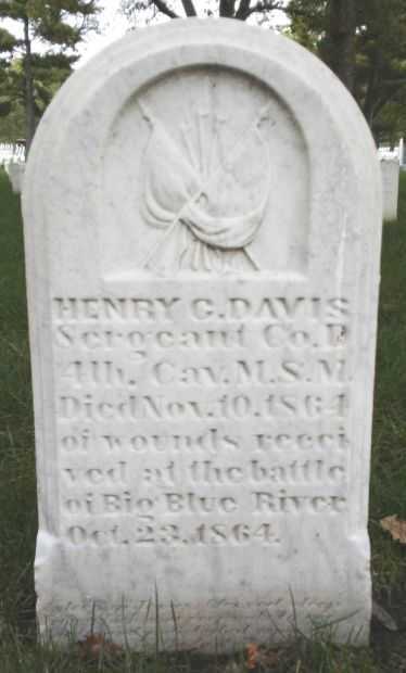 HENRY G. DAVIS MEMORIAL CEMETERY STONE