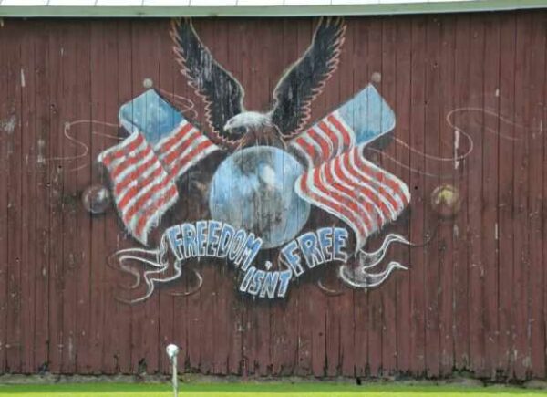 FREEDOM IS’NT FREE WAR MEMORIAL MURAL