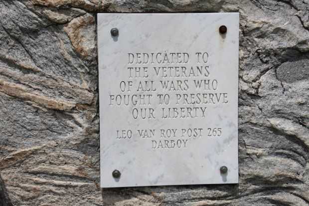 AMERICAN LEGION POST 265 WAR VETERANS MEMORIAL PLAQUE