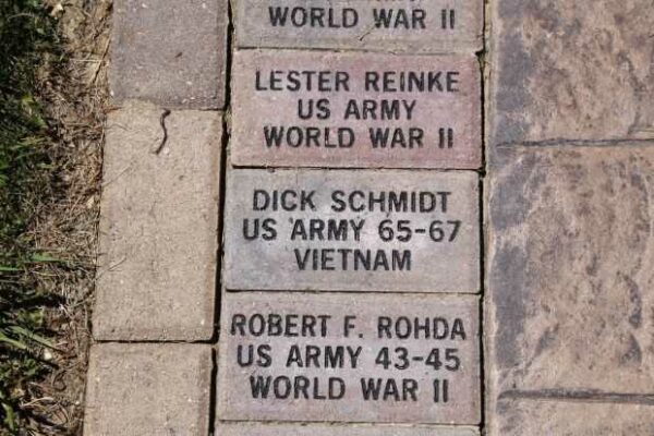 MUSKEGO VETERANS WALK MEMORIAL BRICKS GROUP H