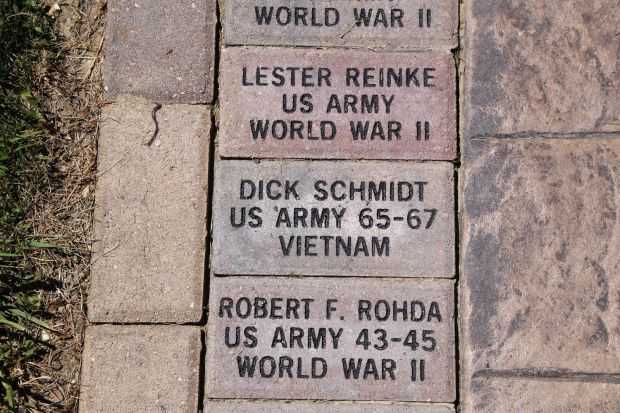 MUSKEGO VETERANS WALK MEMORIAL BRICKS GROUP H