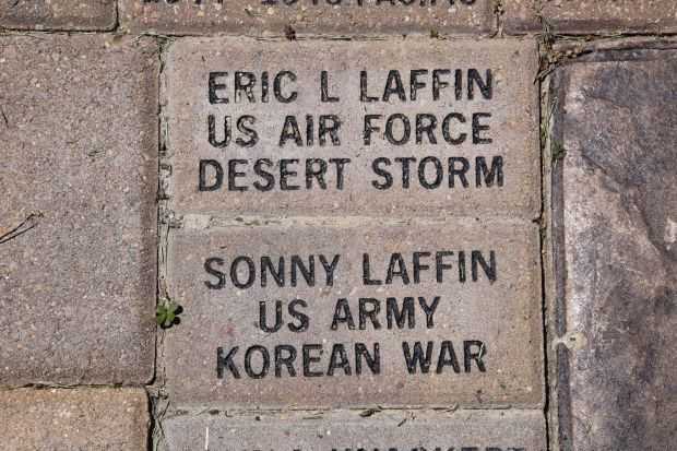 MUSKEGO VETERANS WALK MEMORIAL BRICKS GROUP G