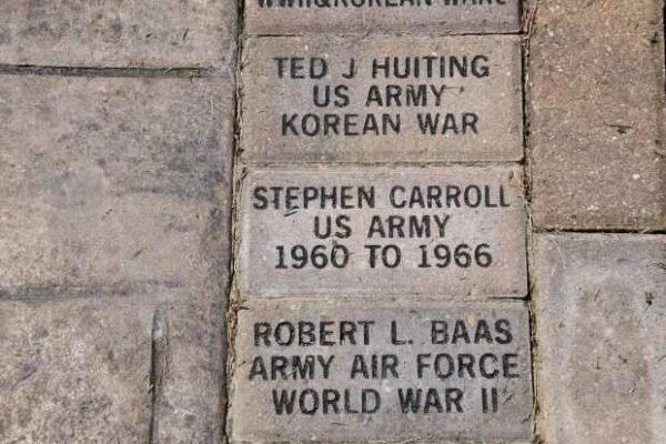 MUSKEGO VETERANS WALK MEMORIAL BRICKS GROUP F