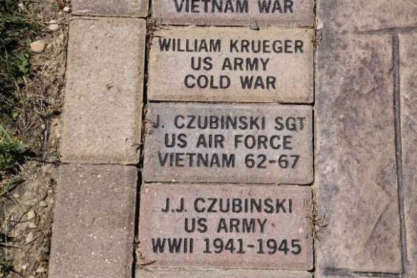 MUSKEGO VETERANS WALK MEMORIAL BRICKS GROUP E