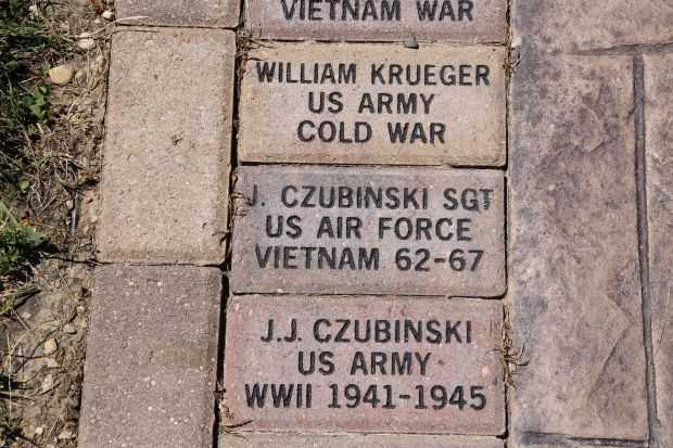 MUSKEGO VETERANS WALK MEMORIAL BRICKS GROUP E