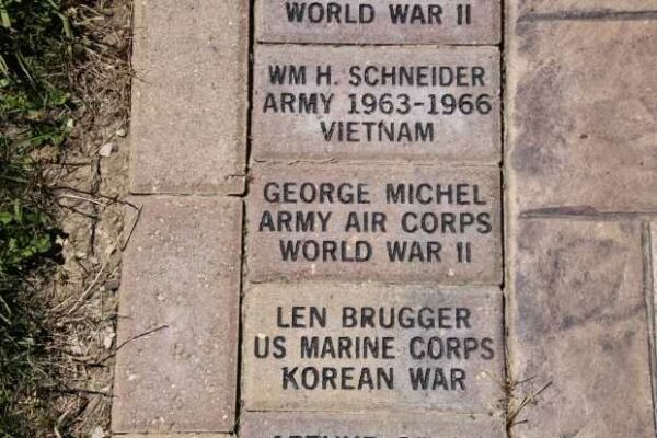 MUSKEGO VETERANS WALK MEMORIAL BRICKS GROUP D