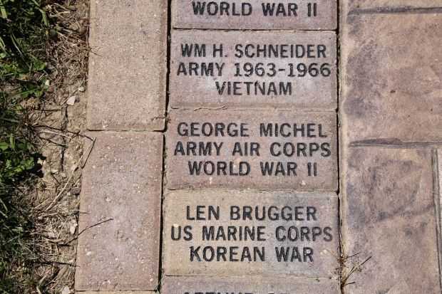 MUSKEGO VETERANS WALK MEMORIAL BRICKS GROUP D