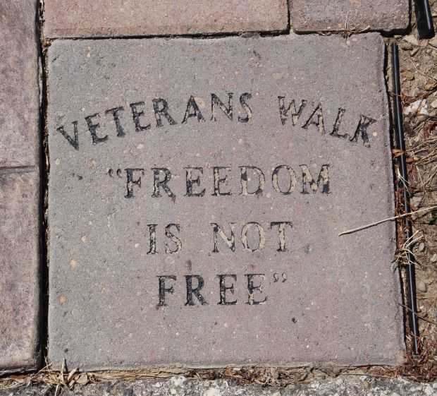 MUSKEGO VETERANS WALK MEMORIAL DEDICATION STONE