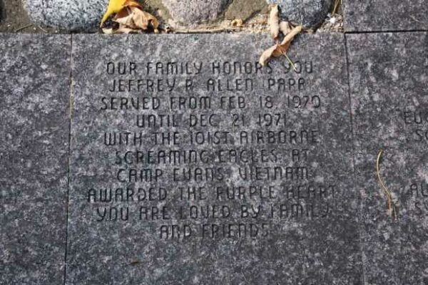 WISCONSIN VETERANS MEMORIAL RIVERWALK PAVER L