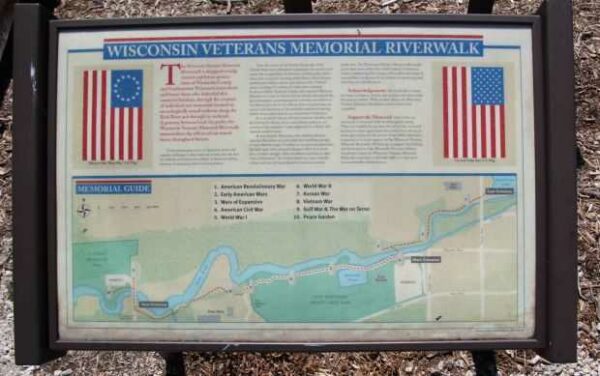 WISCONSIN VETERANS MEMORIAL RIVERWALK MARKER
