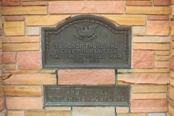 VILLAGE AND TOWNSHIP OF PEWAUKEE WAR VETERANS MEMORIAL PLAQUE A
