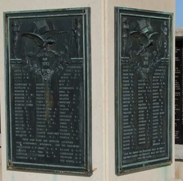 OCONOMOWOC OUR BOYS WORLD WAR I MEMORIAL