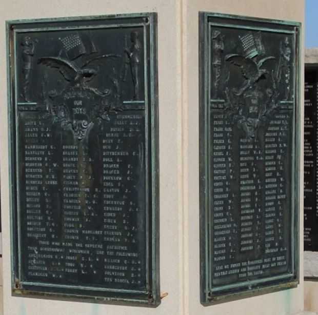 OCONOMOWOC OUR BOYS WORLD WAR I MEMORIAL
