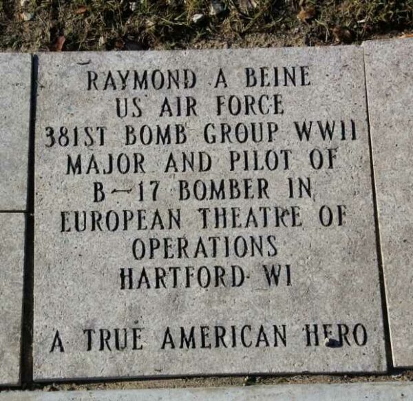 RAYMOND A BEINE VETERANS MEMORIAL PAVER
