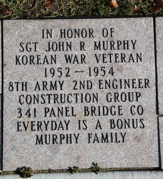 SGT JOHN R MURPHY VETERANS MEMORIAL PAVER