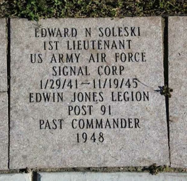 EDWARD N SOLESKI VETERANS MEMORIAL PAVER
