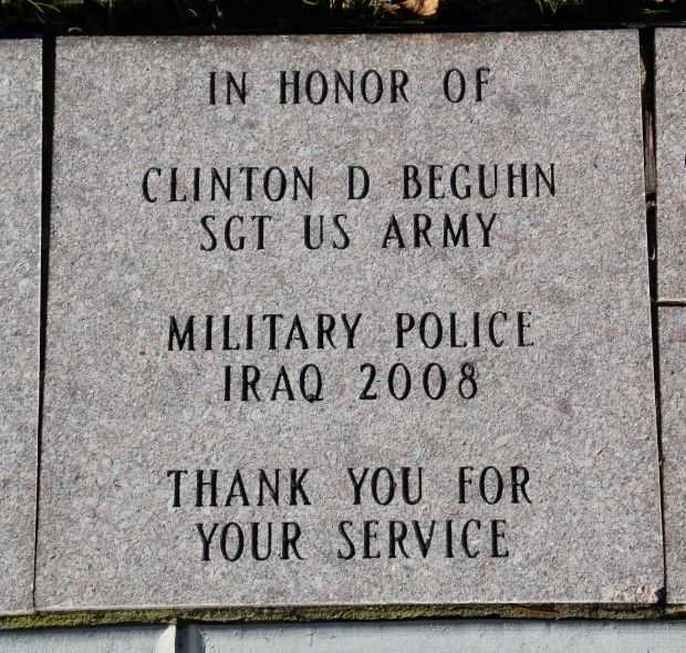 CLINTON D BEGUHN VETERANS MEMORIAL PAVER