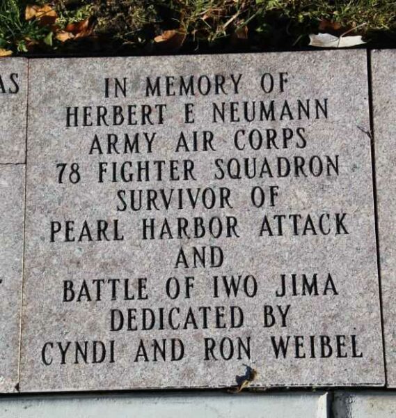 HERBERT E NEUMANN VETERANS MEMORIAL PAVER