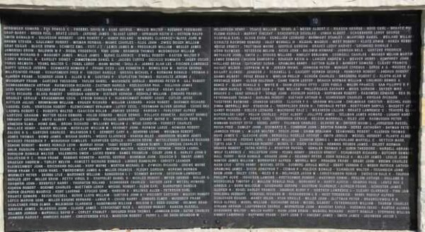 OCONOMOWOC HONOR ROLL MEMORIAL WALL PANELS K & L