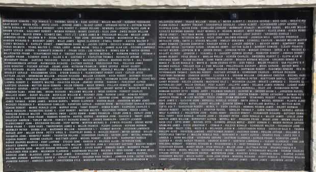 OCONOMOWOC HONOR ROLL MEMORIAL WALL PANELS K & L