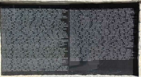 OCONOMOWOC HONOR ROLL MEMORIAL WALL PANELS I & J