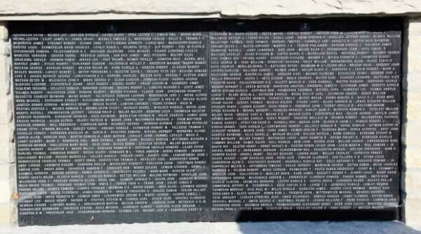 OCONOMOWOC HONOR ROLL MEMORIAL WALL PANELS A & B