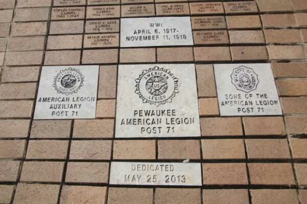 AMERICAN LEGION POST 71 MEMORIAL WALKWAY SECTION A